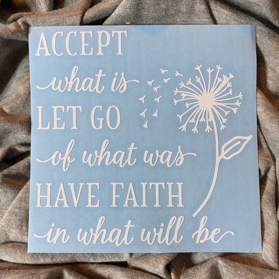 Accept and Faith Sticker