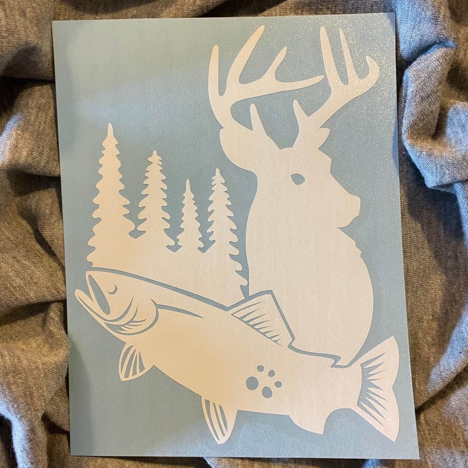 Buck Fish Sticker