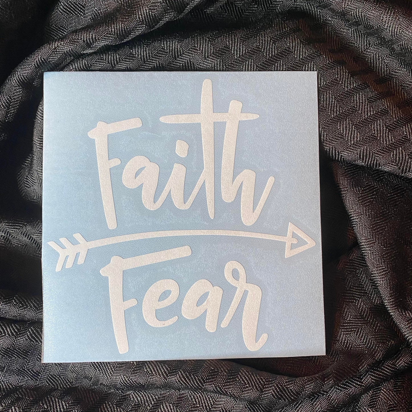 Faith Over Fear Sparkle Decal