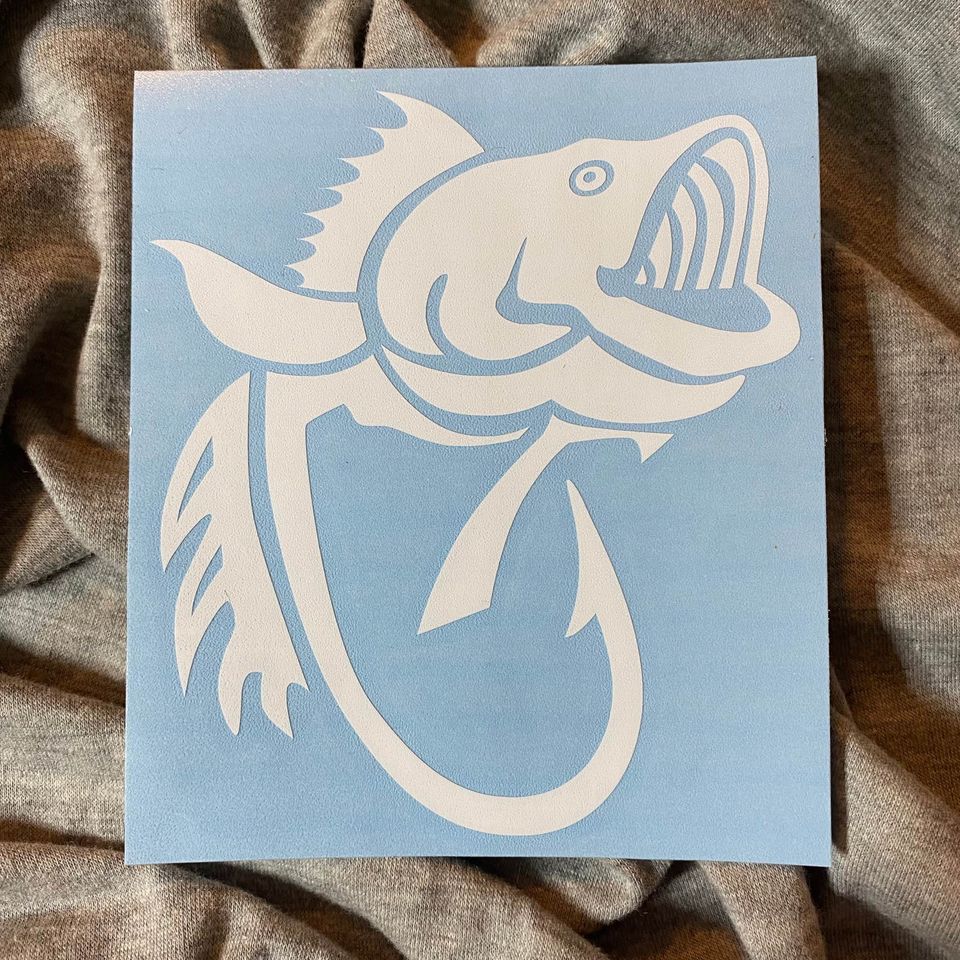 Fish Hook Decal