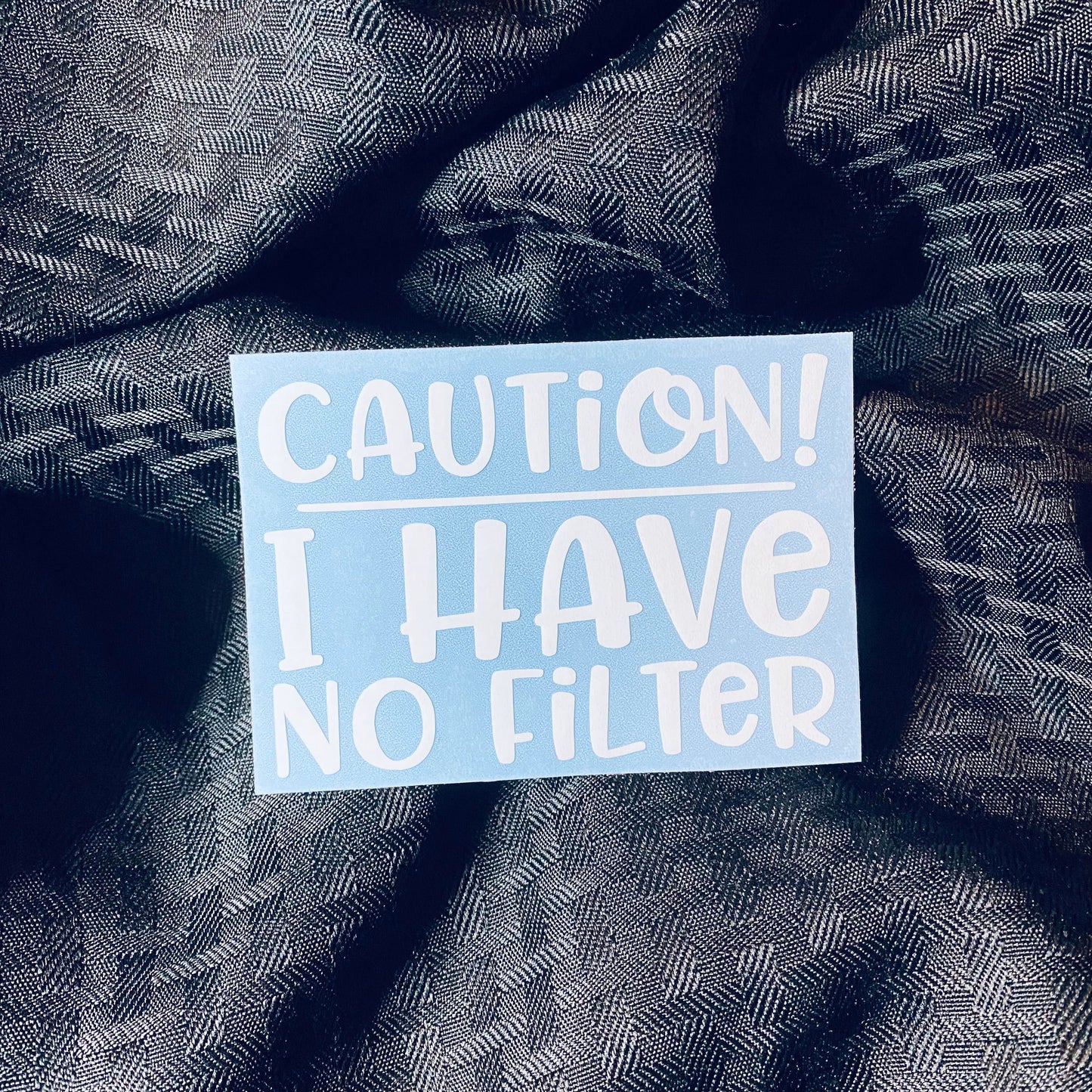 No Filter Decal