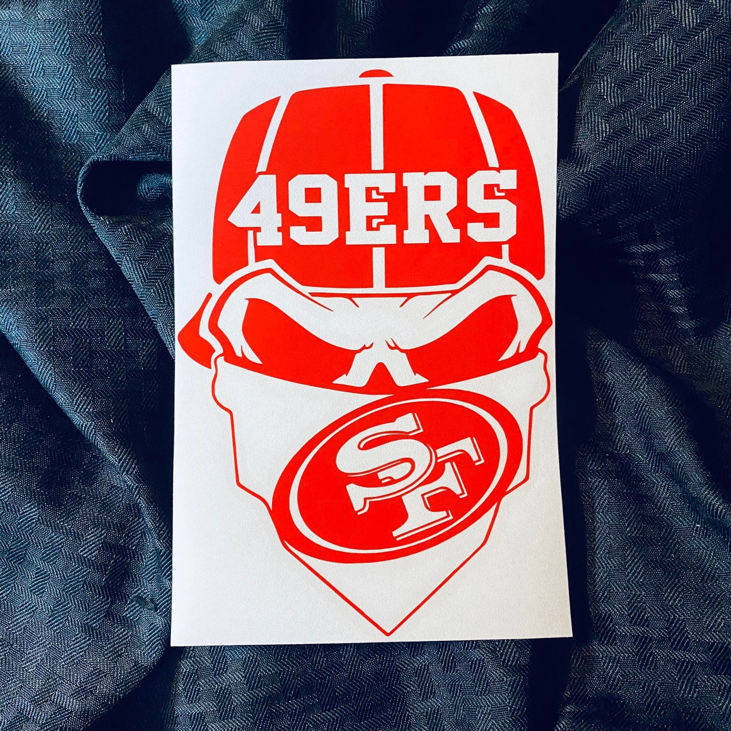 49ers Skull Decal