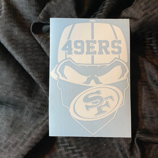 49ers Skull Decal