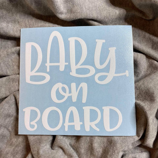 Baby On Board Bold Sticker