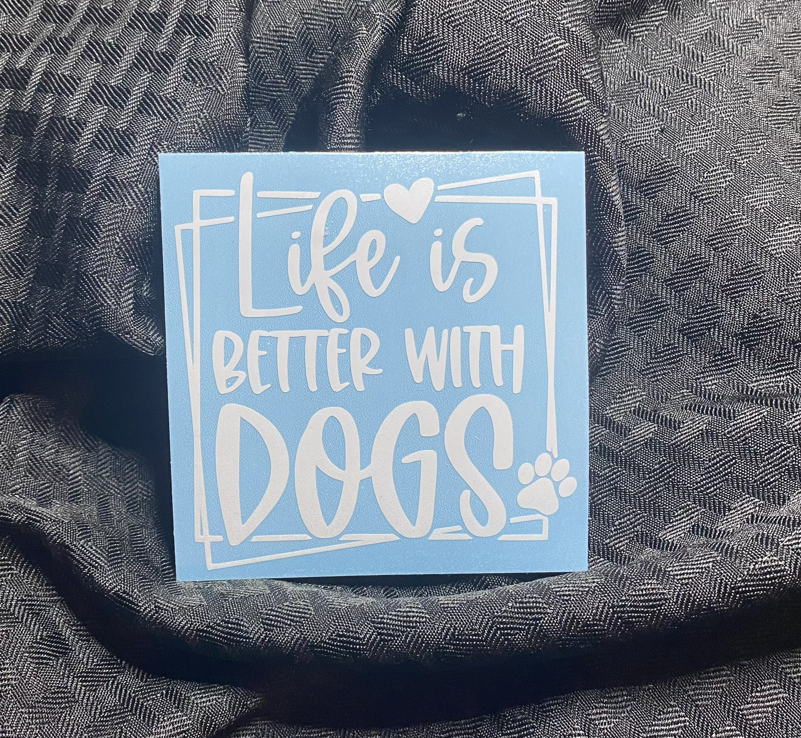 Better With Dogs Decal