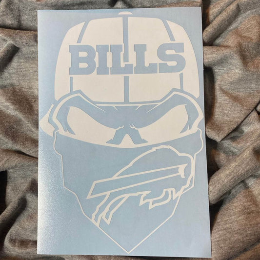 Buffalo Bills Skull Decal