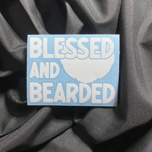 Blessed & Bearded Decal