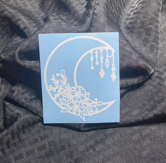 Boho Moon Bouquet Decal