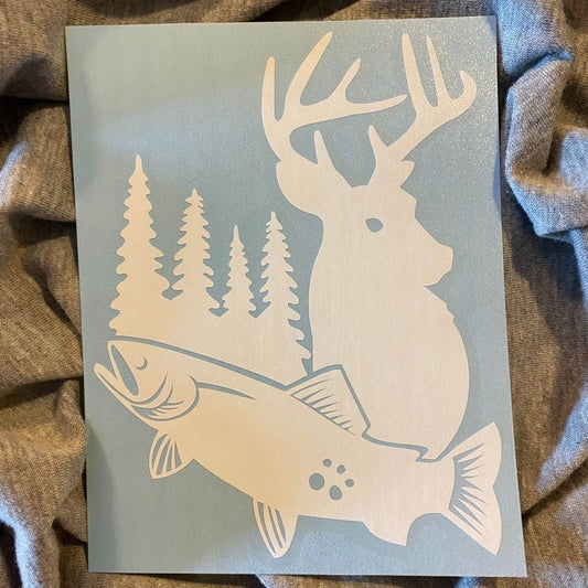 Buck Fish Sticker