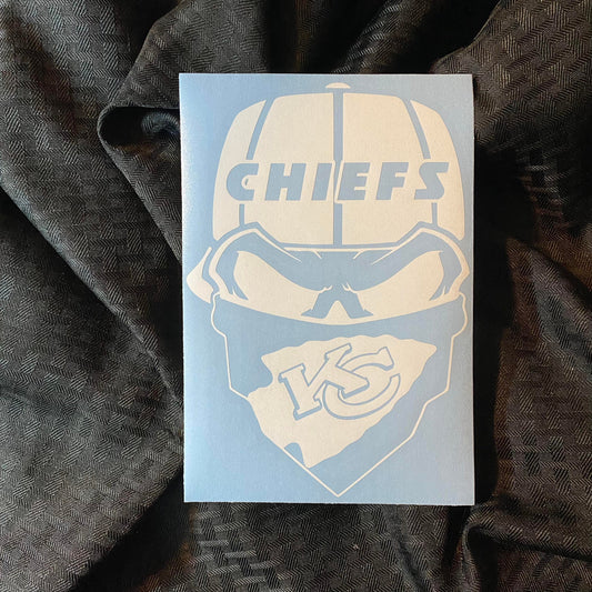 Kansas City Chiefs Skull Decal