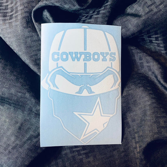 Dallas Cowboys Skull Decal