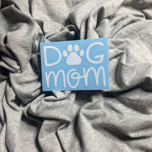 Dog Mom Paw Decal