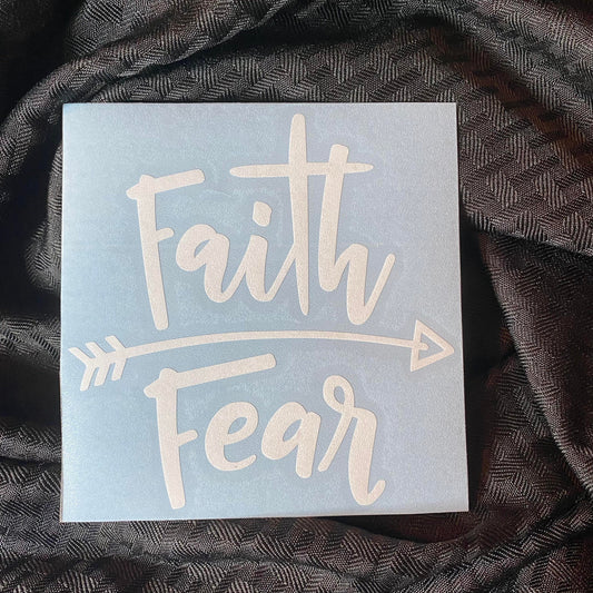 Faith Over Fear Sparkle Decal