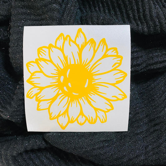 Fluffy Sunflower Decal
