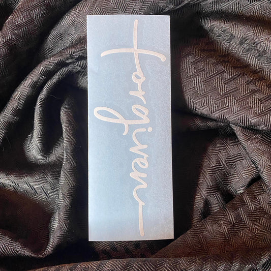 Forgiven Cross Decal