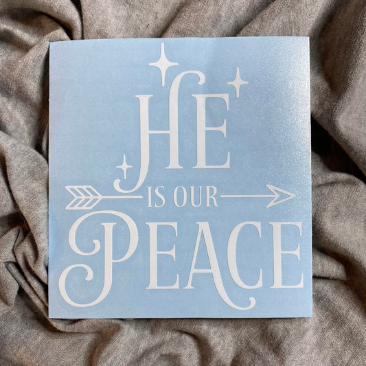 He Is Our Peace Decal
