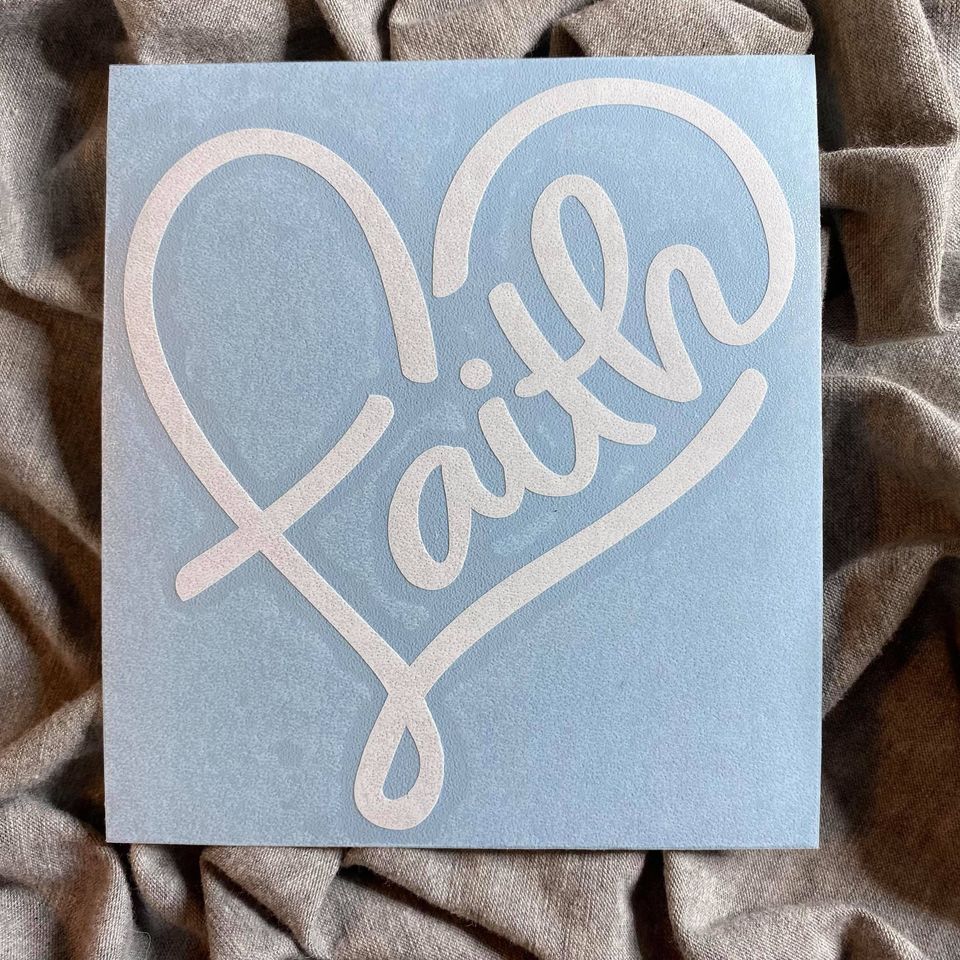 Heart of Faith Decal