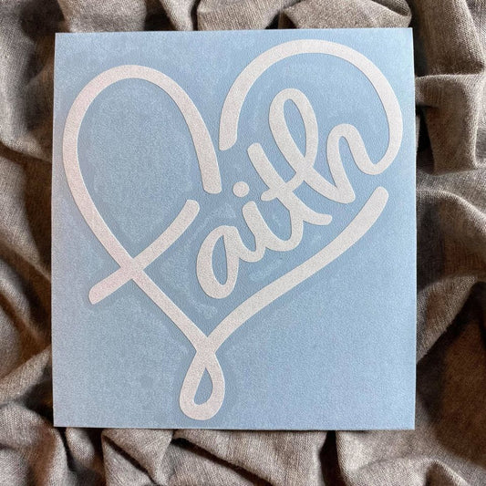 Heart of Faith Decal