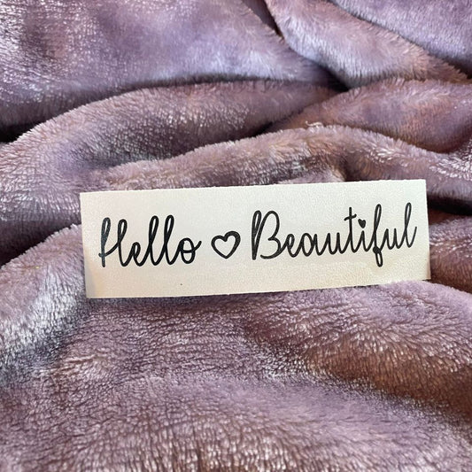 Hello Beautiful Heart Decal