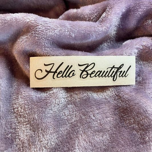Hello Beautiful Script Decal