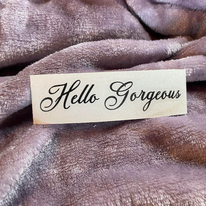 Hello Gorgeous Script Decal