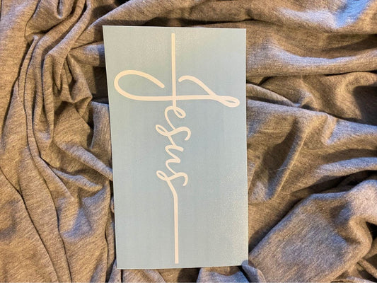 Jesus Cross Decal