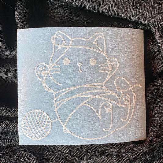 Kitty Cat Yarn Decal
