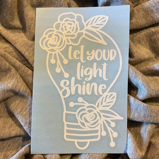 Let Your Light Shine Decal