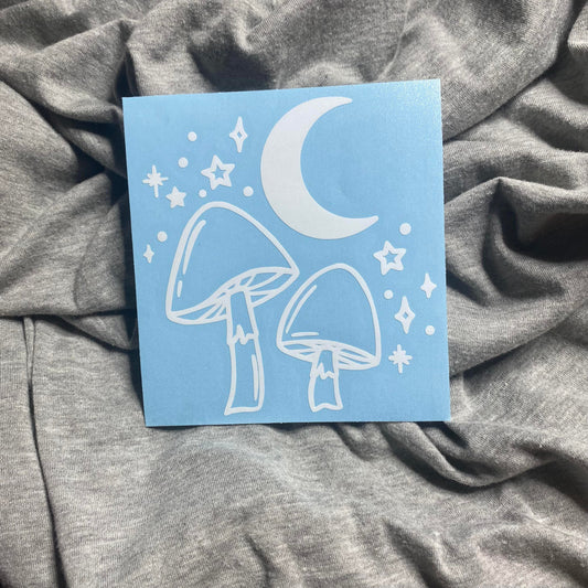Little Mushroom Sky Decal