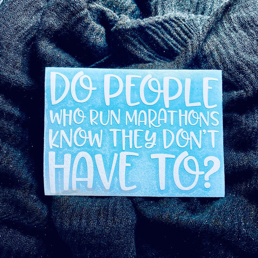 Marathons Decal