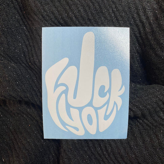 Middle Finger Decal