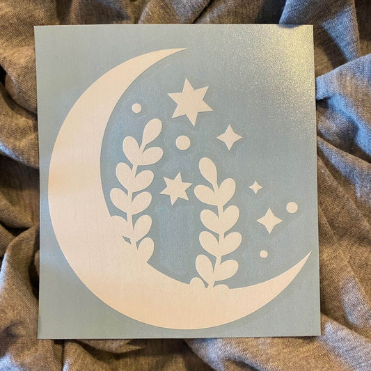 Moon Flowers Decal