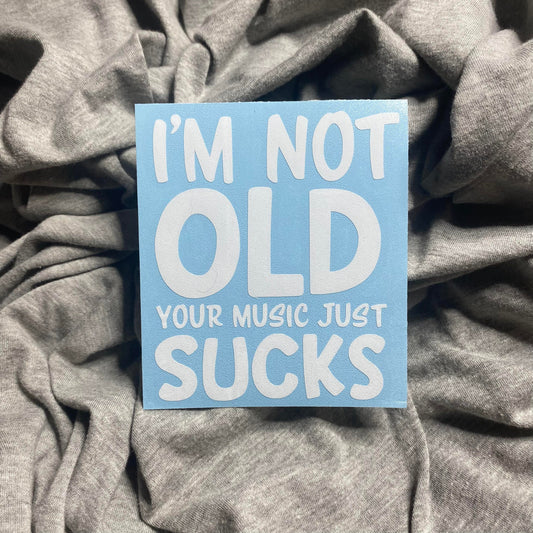 Music Sucks Decal