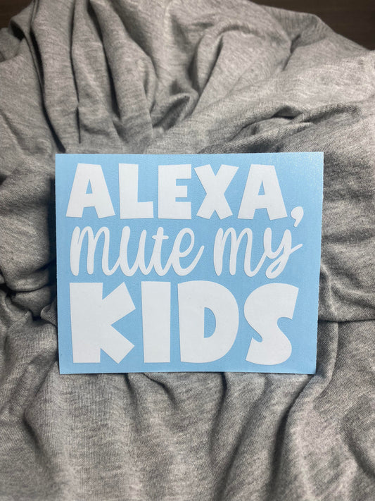Mute My Kids Decal
