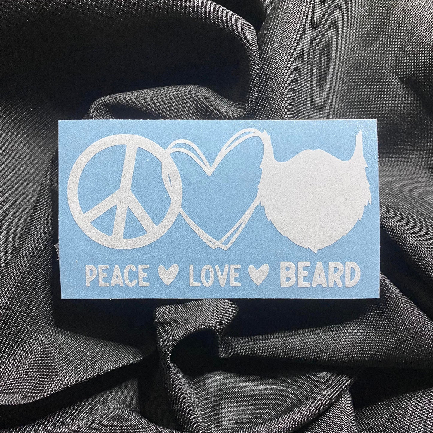 Peace Love Beard Decal