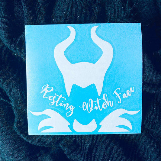 Resting Witch Face Decal