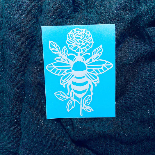 Rose Bee Decal