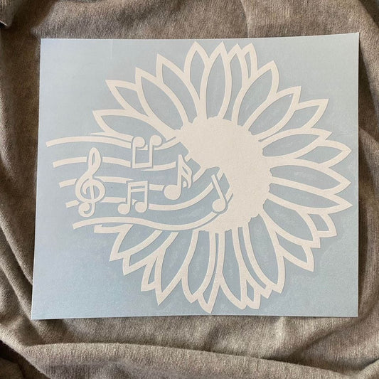 Sunflower Music Decal